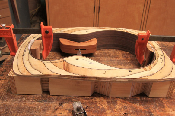 gluing the neck and end blocks