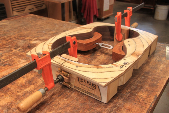 gluing the neck and end blocks